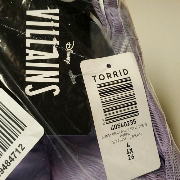 ❤️NWT VINTAGE TORRID URSULA COSPLAY DRESS DISNEY PRINCESS LITTLE MERMAID - Picture 6 of 12